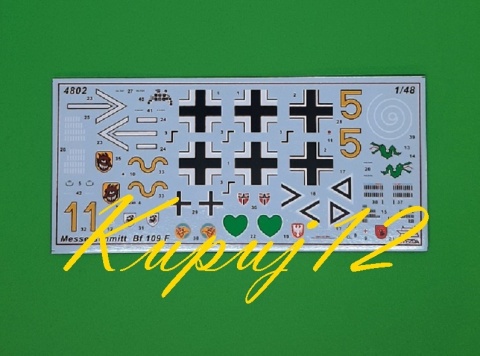 PLASTIKOWY model samolotu do sklejania Messerschmitt Bf-109 F2 Zvezda Skala 1:48_4802