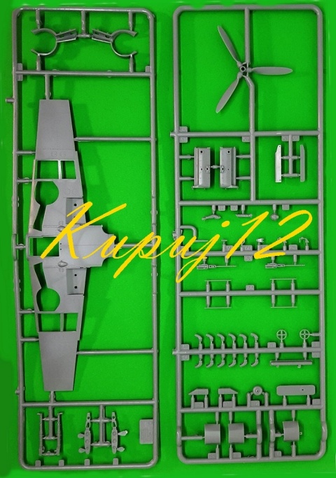 PLASTIKOWY model samolotu do sklejania Messerschmitt Bf-109 F2 Zvezda Skala 1:48_4802