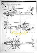 PLASTIKOWY model śmigłowca, helikoptera do sklejania Apache AH-64A Academy Skala 1:48