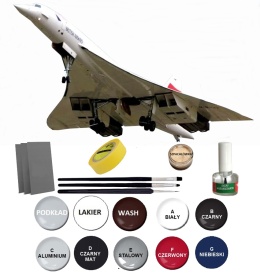 Concorde British Airways duży plastikowy model do sklejania samolotu pasażerskiego Revell Skala 1:144_04257