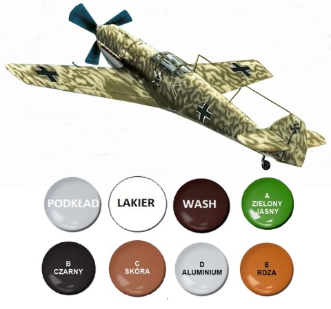 MODEL samolotu myśliwskiego Messerschmitt Bf 109 E-3 Battle of Britan RPM Skala 1:72_72014