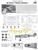 MODEL samolotu myśliwskiego Messerschmitt Bf 109 E-3 Battle of Britan RPM Skala 1:72_72014