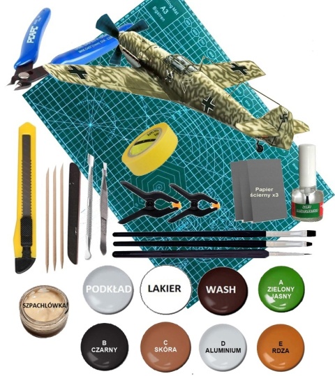 MODEL samolotu myśliwskiego Messerschmitt Bf 109 E-3 Battle of Britan RPM Skala 1:72_72014