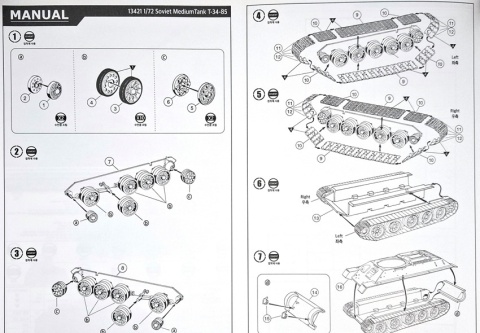 RUDY 102 plastikowy Model do sklejania czołgu T-34/85 Academy skala 1:72